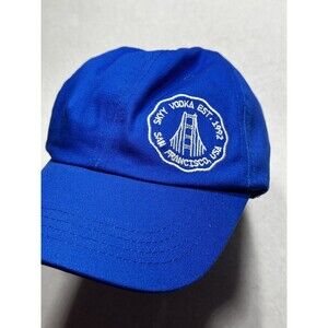SKYY VODKA PROMO BLUE ADJUSTABLE STRAPBACK BASEBALL HAT CAP SAN Francisco USA